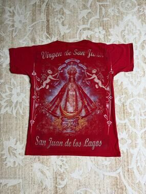 Vintage Red Graphic Tee Virgen de San Juan de los Lagos